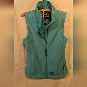 Western Vest Powder river outfitters turquoise vest size Medium